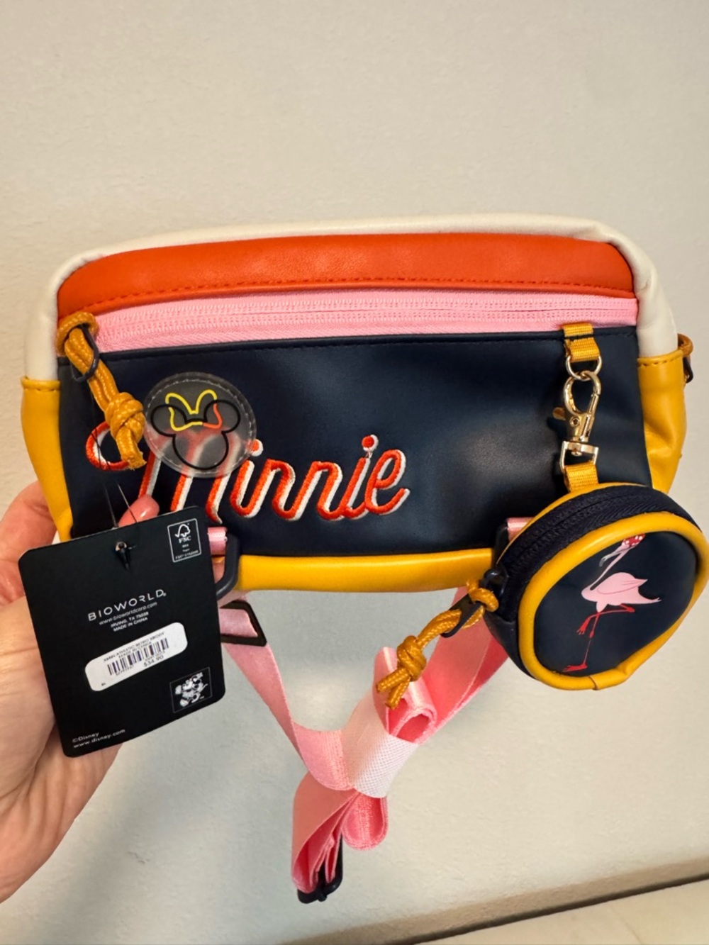 Disney Minnie Mouse Athletic Retro Crossbody Bag — BoxLunch Exclusive